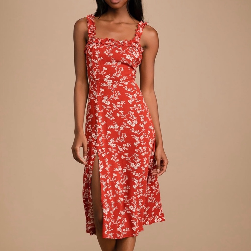 Small Lulu’s Floral Midi Dress
